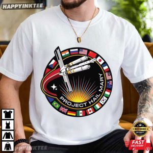 Project Hail Mary Movie Ringer Mission Patch T Shirt (2)