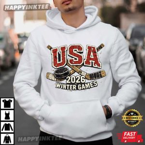 USA Hockey 2026 Winter Games Patriotic USA Team Support T Shirt (3)