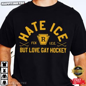 Hate Ice But Love Gay Hockey Heated Rivalry T Shirt (4)