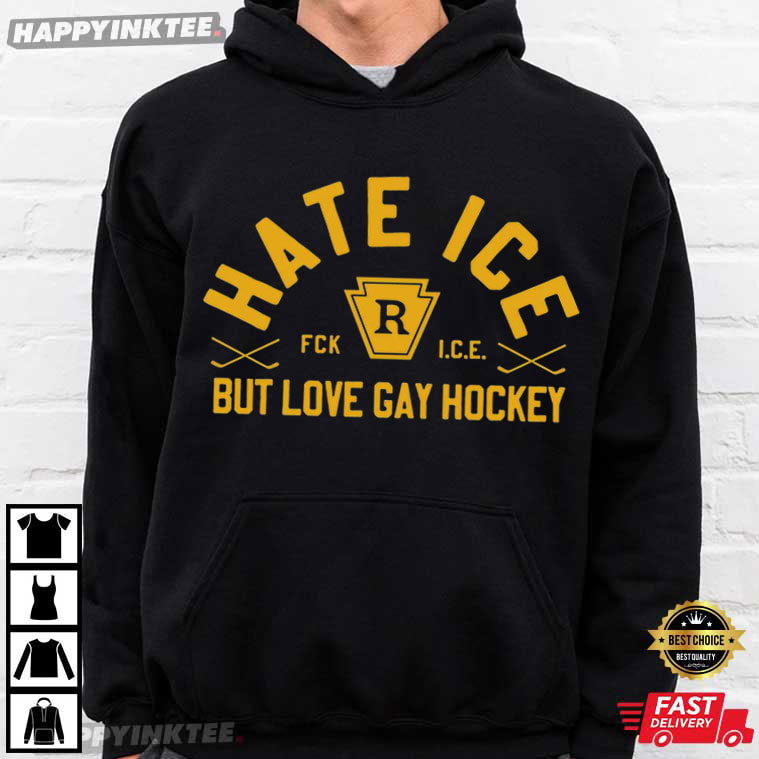 Hate Ice But Love Gay Hockey Heated Rivalry T-Shirt Hate Ice But Love Gay Hockey Heated Rivalry T-Shirt