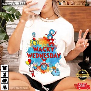 Dr Seuss Wacky Wednesday Reading Day Teacher Lover Gift T-Shirt