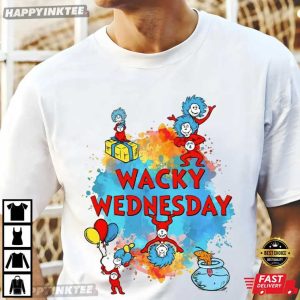 Dr Seuss Wacky Wednesday Reading Day Teacher Lover Gift T Shirt (2)