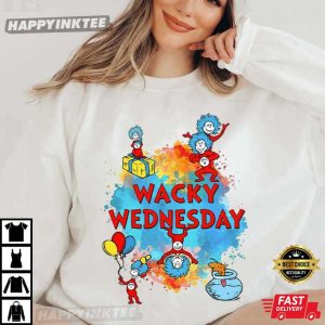 Dr Seuss Wacky Wednesday Reading Day Teacher Lover Gift T Shirt (3)
