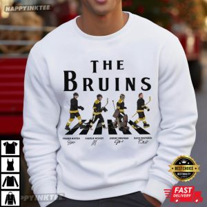 Boston Bruins The Bruins Walking Road Signatures Ice Hockey T Shirt (1)