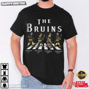 Boston Bruins The Bruins Walking Road Signatures Ice Hockey T Shirt (2)