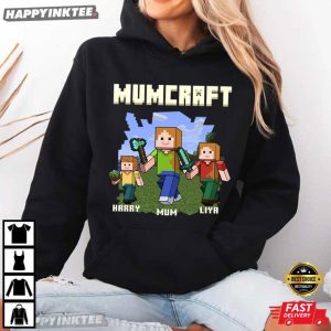 Mumcraft Custom Kids Names Cute Mothers Day T Shirt (4)
