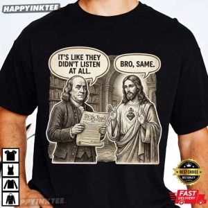 George Washington Jesus Founding Fathers Patriotic 250th Anniversary T Shirt (1)