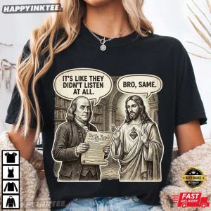 George Washington Jesus Founding Fathers Patriotic 250th Anniversary T Shirt (2)