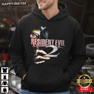 Resident Evil 2 Zombie Face Gaming T Shirt (3)