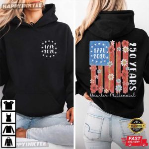 America 250th Anniversary Patriotic USA Flag 4th of July T Shirt (2)