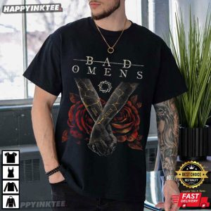 Bad Omens Rose Retro Graphic Music T Shirt (2)