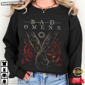 Bad Omens Rose Retro Graphic Music T Shirt (3)