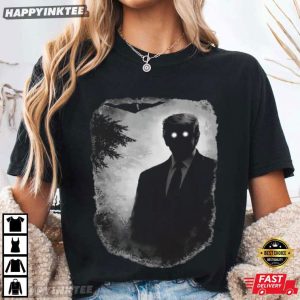 Dark Shadow Figure Mysterious Silhouette Funny Trump T Shirt (2)