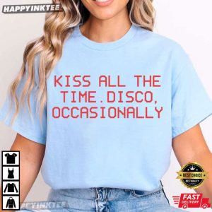 Kiss All The Time Disco Occasionally Harry Styles Album T Shirt (2)