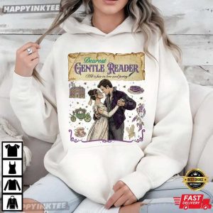 Jane Austen Dearest Gentle Reader Regencycore Wisteria Floral T Shirt (4)