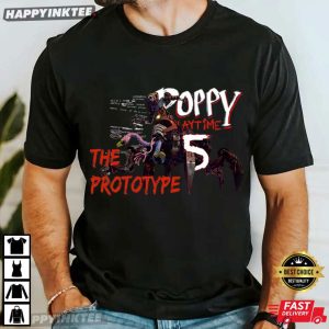 Poppy Playtime The Prototype Horror Game Graphic T-Shirt