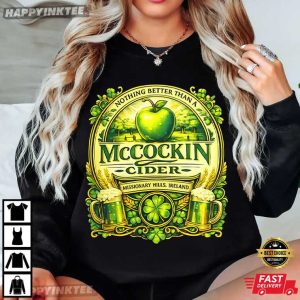 St Patricks Day McCockin Cider Funny Irish Drinking Gift T Shirt (1)