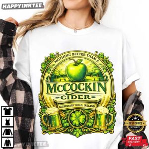 St Patricks Day McCockin Cider Funny Irish Drinking Gift T Shirt (2)