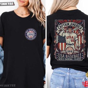 Aaron Judge Captain America USA Baseball T Shirt (4)