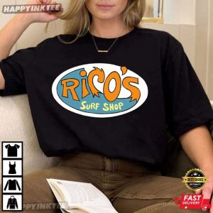 Hannah Montana Rico's Surf Shop Logo Retro 90s Disney T Shirt (1)