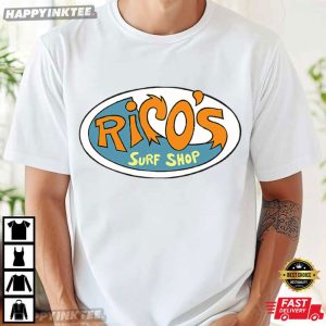 Hannah Montana Rico's Surf Shop Logo Retro 90s Disney T Shirt (2)