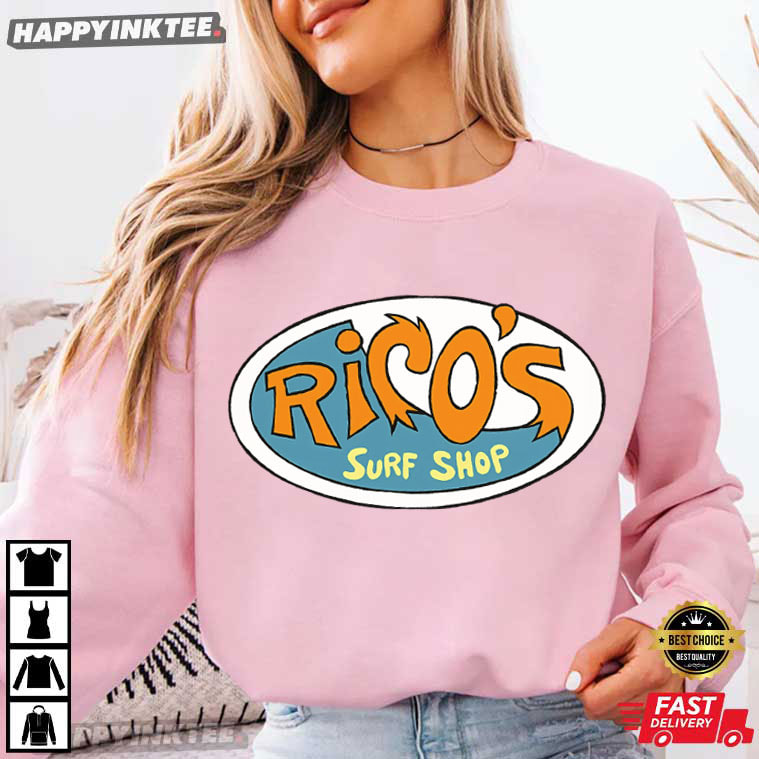 Hannah Montana Rico's Surf Shop Logo Retro 90s Disney T-Shirt Hannah Montana Rico's Surf Shop Logo Retro 90s Disney T-Shirt
