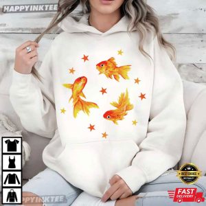 Goldfish Star Aesthetic Cute Beachy T Shirt (3)