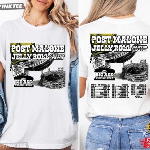Post Malone Jelly Roll Big Ass Stadium 2026 Tour T Shirt (1)