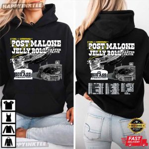 Post Malone Jelly Roll Big Ass Stadium 2026 Tour T Shirt (2)