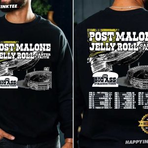 Post Malone Jelly Roll Big Ass Stadium 2026 Tour T Shirt (3)
