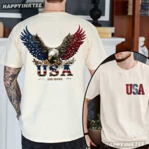 American Eagle USA 250 Years Fourth of July Patriotic T Shirt (3)