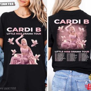 Cardi B Little Miss Drama Tour 2026 Music Lover T-Shirt