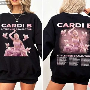 Cardi B Little Miss Drama Tour 2026 Music Lover T Shirt (2)