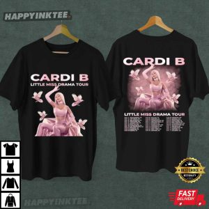 Cardi B Little Miss Drama Tour 2026 Music Lover T Shirt (3)