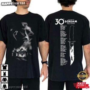 Scream Kill Tour 30th Anniversary Ghostface Horror Movie T Shirt (4)