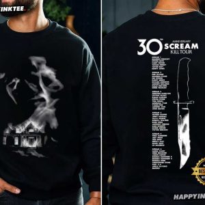 Scream Kill Tour 30th Anniversary Ghostface Horror Movie T Shirt (2)