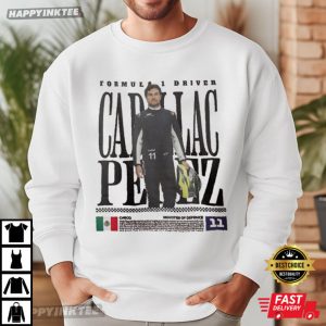 Sergio Perez Cadillac Perez Formula 1 Driver Racing T Shirt (1)