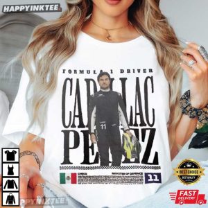 Sergio Perez Cadillac Perez Formula 1 Driver Racing T Shirt (2)