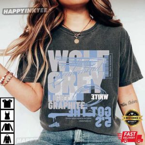 Wolf Grey Light Graphite Grey to Match Jordan 5 Sneaker T Shirt (2)