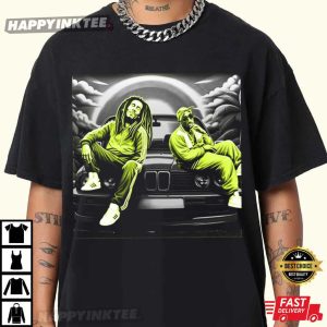 Bob Marley 2 Pac Jordan Air Max 95 Big Bubble Streetwear T Shirt (2)