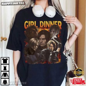 Leon Kennedy Girl Dinner Resident Evil Requiem T-Shirt