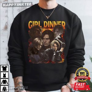 Leon Kennedy Girl Dinner Resident Evil Requiem T Shirt (1)