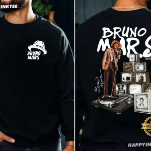 Bruno Mars 2026 Tour Retro 90s Pop Tour R&B Concert T Shirt (1)