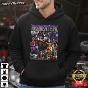 Resident Evil Leon Kennedy Horror Game Graphic T Shirt (3)