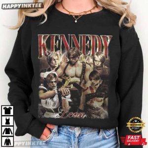 Resident Evil Requiem Leon S Kennedy Gaming Bootleg T Shirt (3)