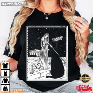 Medieval Cat Smothered Covered Honored Waffle House Tarot Style T Shirt (2)