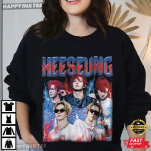 Heeseung Retro 90's K pop Idol Music Fan Gift T Shirt (1)