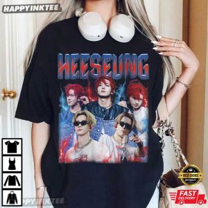 Heeseung Retro 90's K pop Idol Music Fan Gift T Shirt (2)