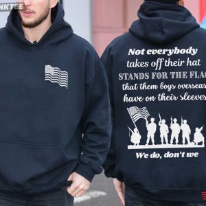 Stands For The Flag America Military Support T Shirt (3)