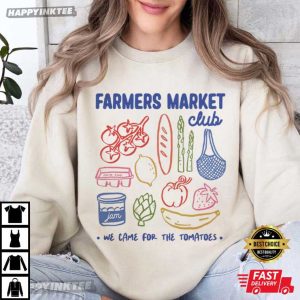 Farmers Market Club Fruit Tomatoes Summer Natural Boho Toddler T Shirt (1)
